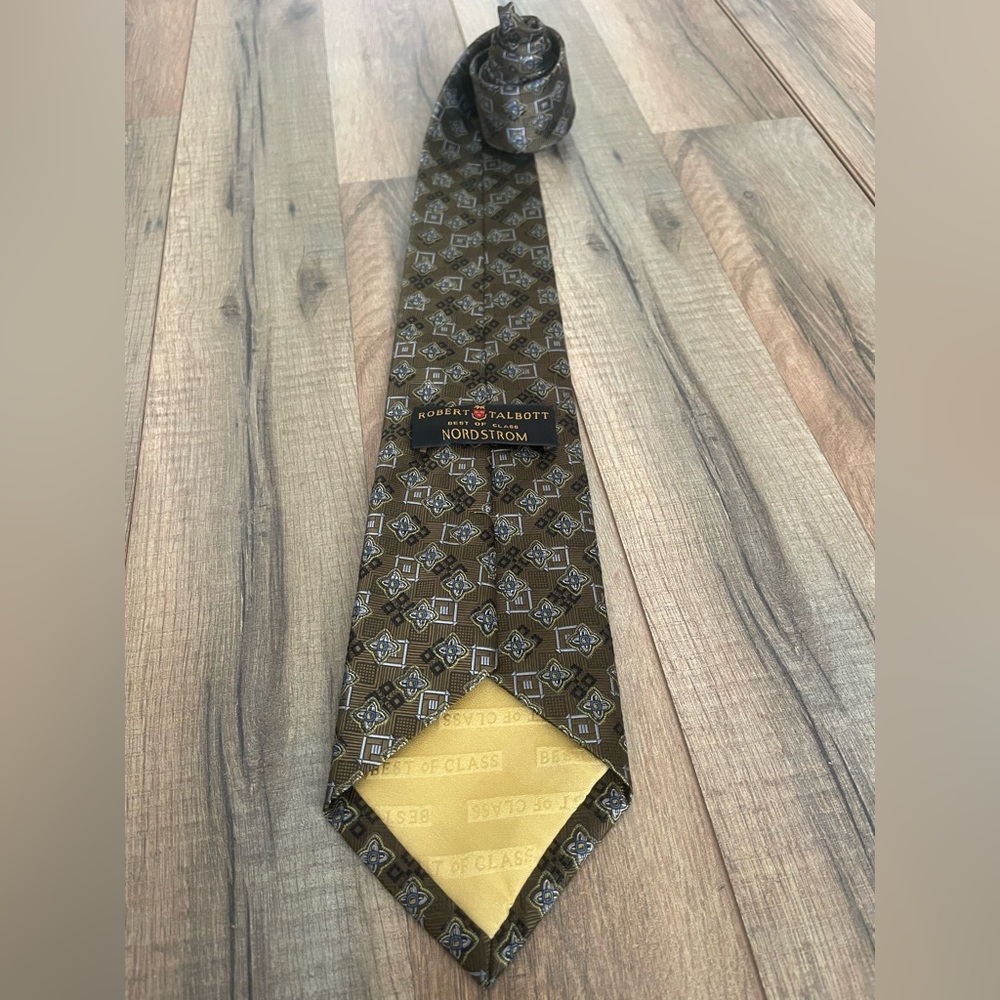 Robert Talbott Men's Brown Patterned Tie - image 5